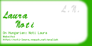 laura noti business card